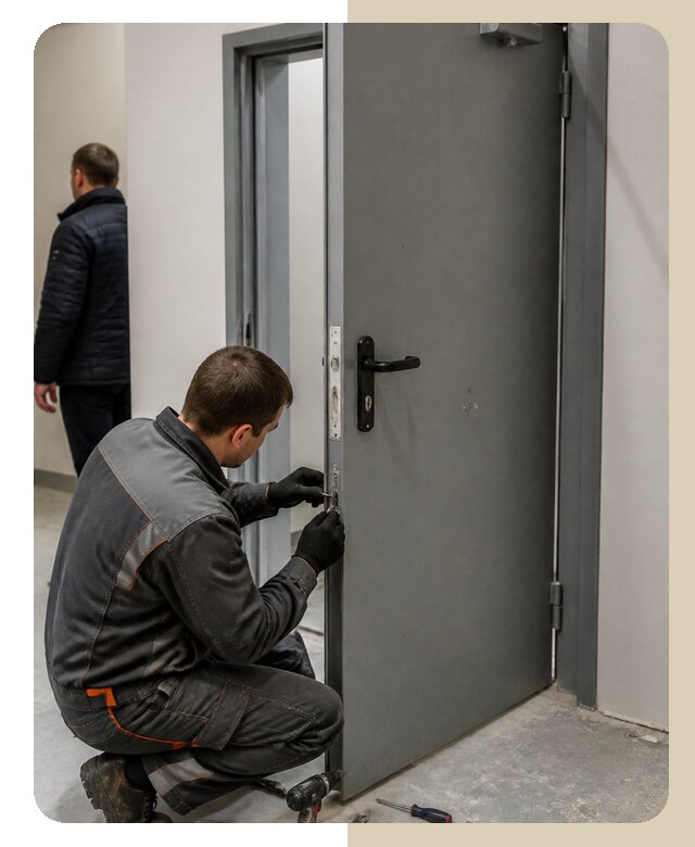 Ремонт противопожарной двери в Первоуральске по цене 6690 р. | ДвериЛегко-Прв