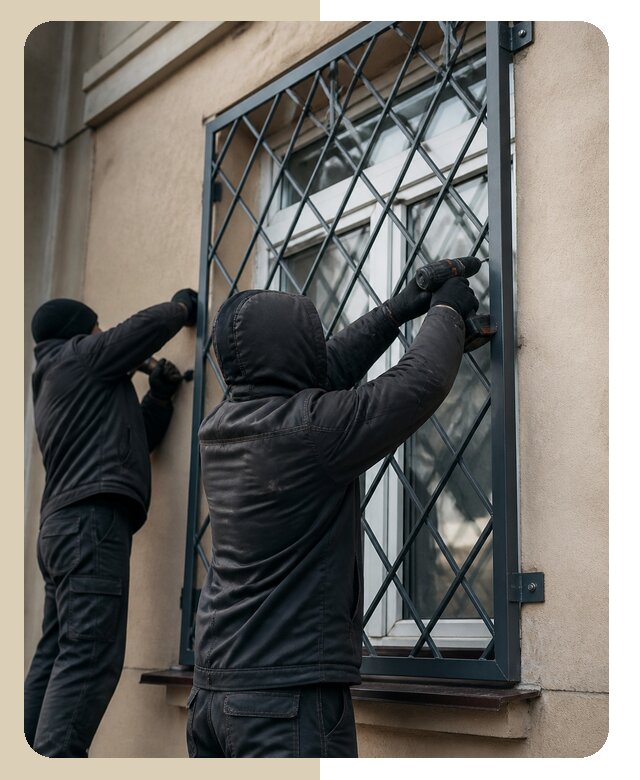 Установка антивандальных решеток на окна в Первоуральске